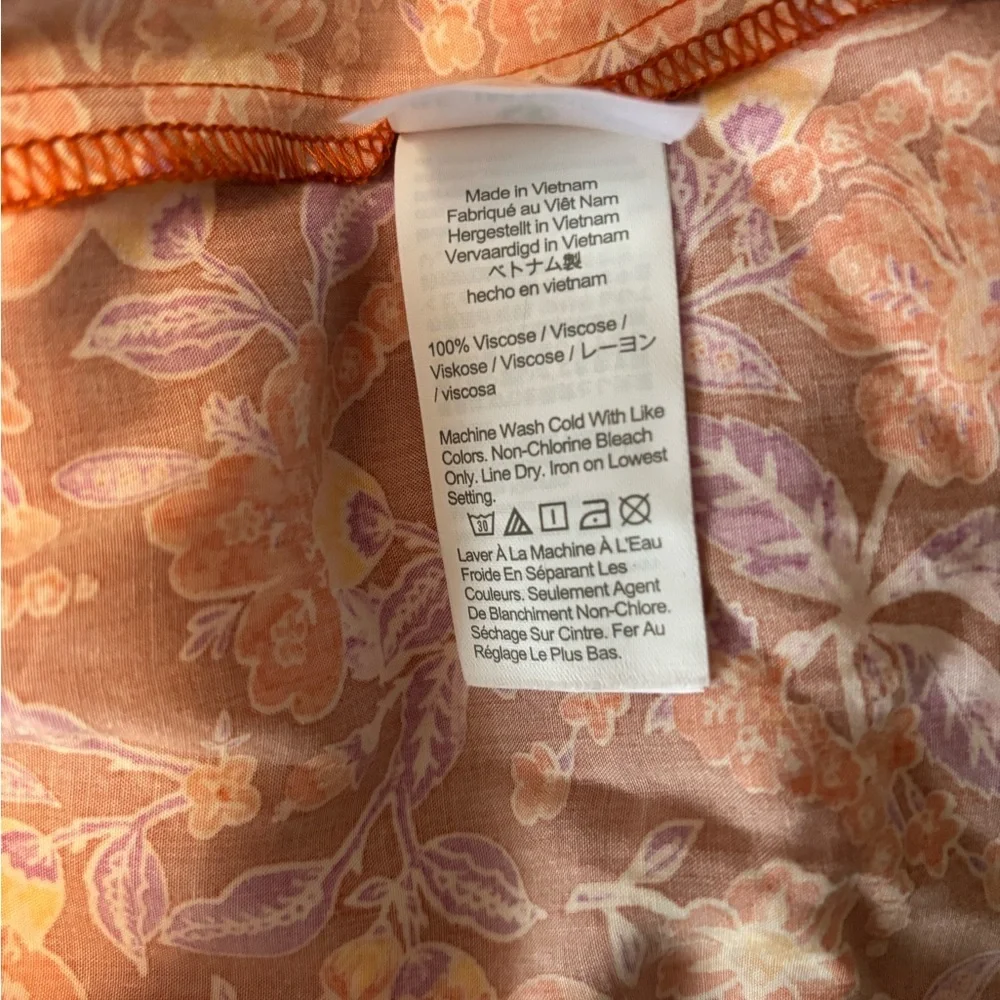 J. Crew Tiered Floral Orange Maxi Dress. Size S. NWT. - Picture 12 of 12